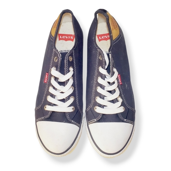 Levi's Shoes 577 Levis Womens Blue Canvas Denim Tennis Shoes